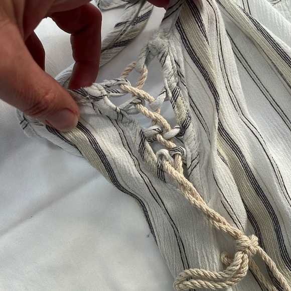 Kiwi + Punch Striped Mini Dress with Side Tie Detail - Picture 5 of 6